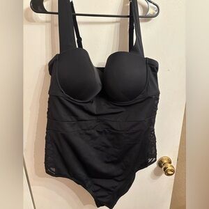 Torrid 3 Black Strappy Swimsuit